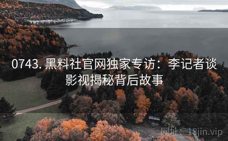 0743. 黑料社官网独家专访：李记者谈影视揭秘背后故事